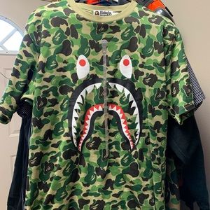 COPY - Green camo Shark shirt